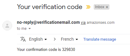 Cognito Js Auth Verification Code Email