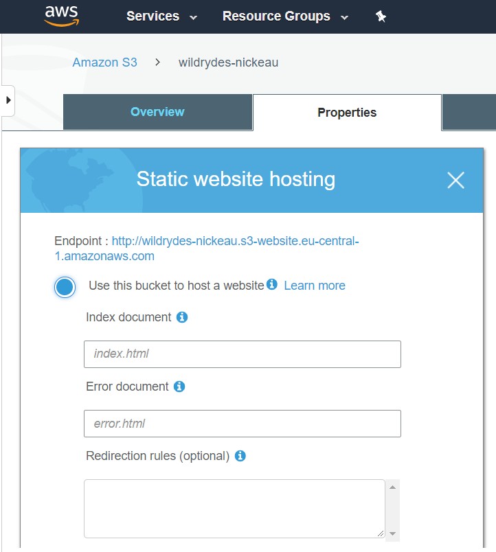 S3 Static Website Hosting