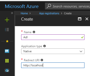Azure App Registration Native