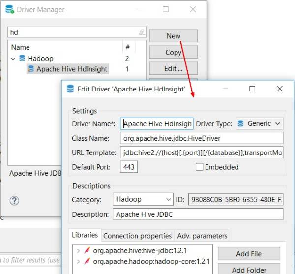 Dbeaver Hdinsight Spark Hive Jdbc