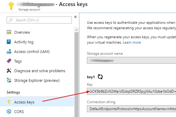 Storage Account Access Key