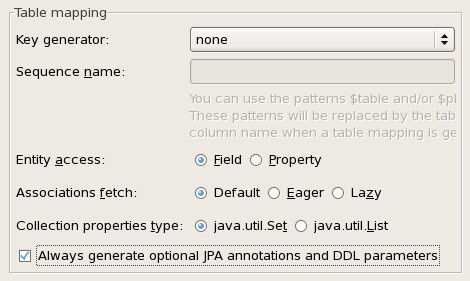 Jpa Mapping Table