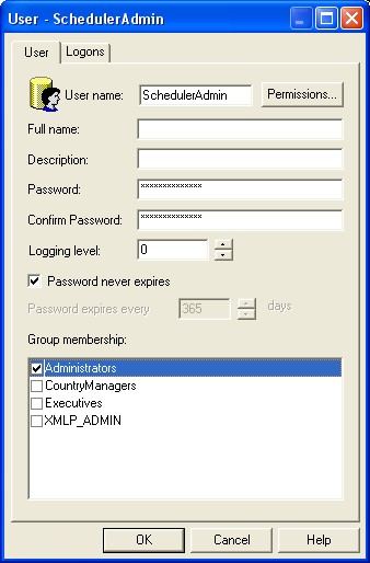 Obiee Scheduleradmin User