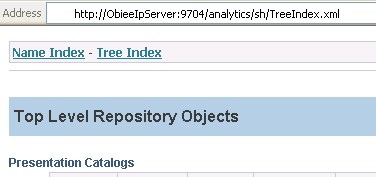 Obiee Metadatadictionnary