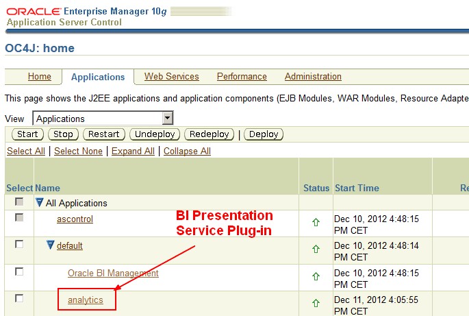 Obiee10g Oc4j Bi Presentation Services Plugin