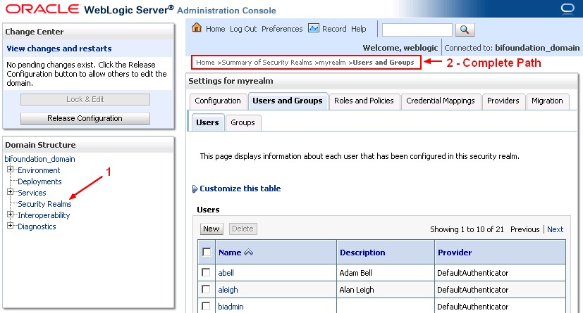 Obiee11g User And Group Default Ldap