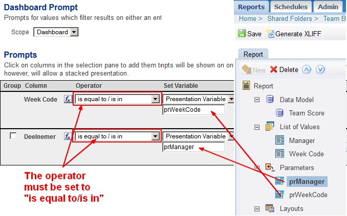 Obiee 10g Obiee Dashboard Prompt Bip Parameter Relation