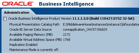 Obiee 11g Version 11.1.1.5