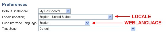 Obiee Preference Myaccount Locale Weblanguage