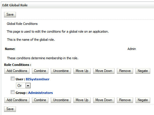 Obiee System User Global Role