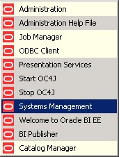 Obiee Windows Startup Menu