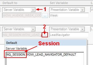 Obiee 10g Server Variable Session Repository