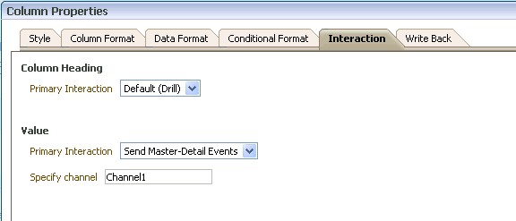 Obiee 11g Master Detail Properties