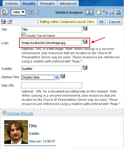 Obiee Answer Title View