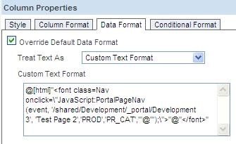Obiee Portal Page Nav Data Format