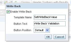 Obiee Write Back Table Properties
