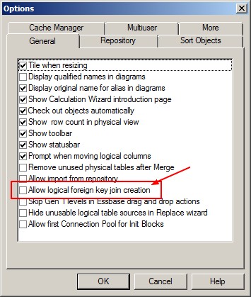 Obiee 11g Bi Server Options Logical Foreign Key