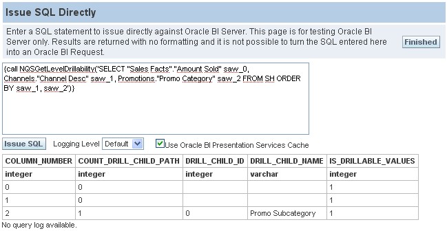 Obiee Nqsgetleveldillability