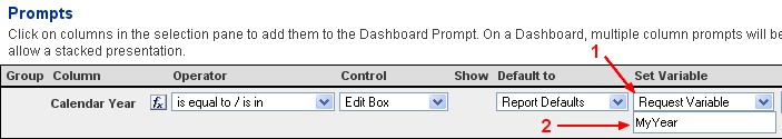Obiee Prompt Set Variable