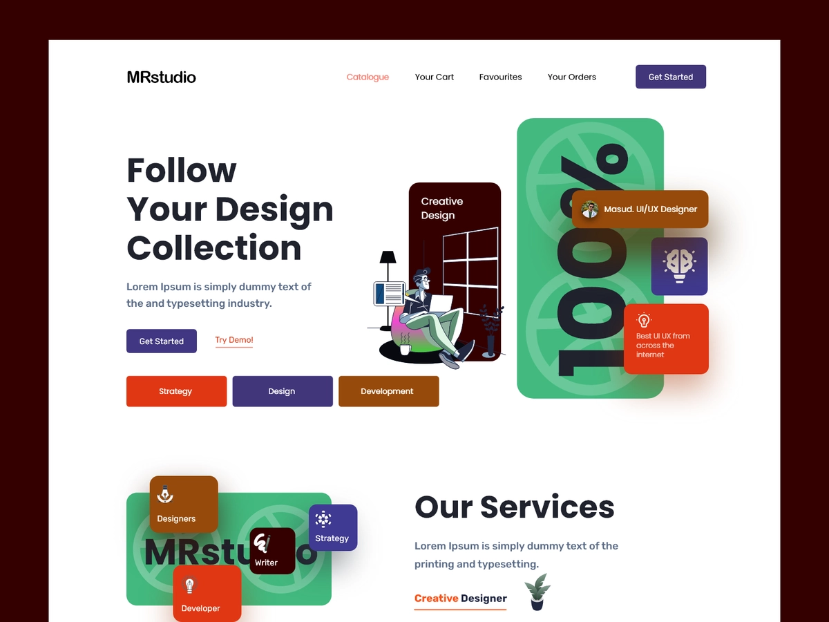 Tetradic Landing Page