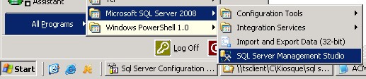 Sql Management 12 Start Menu