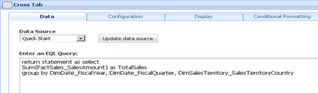 Endeca Studio Cross Table