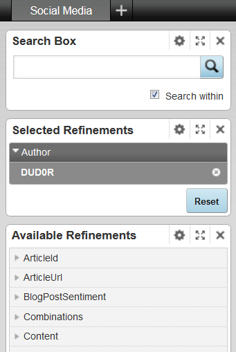 Refinement Component Endeca