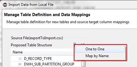 Hana Studio Import Csv Field Mapping