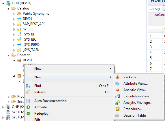 Sap Hana Modeling Create Information View