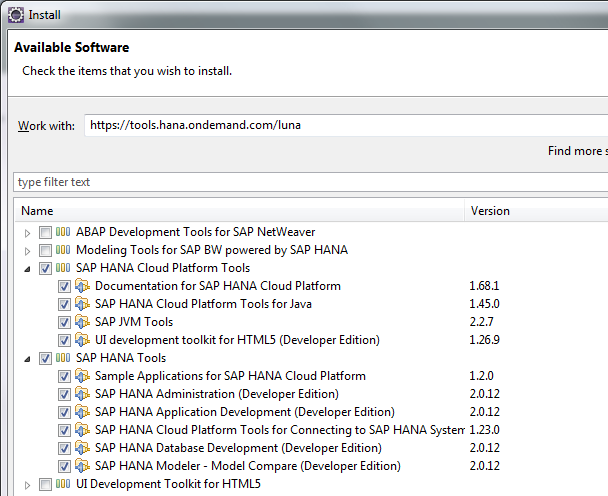 Sap Hana Tools