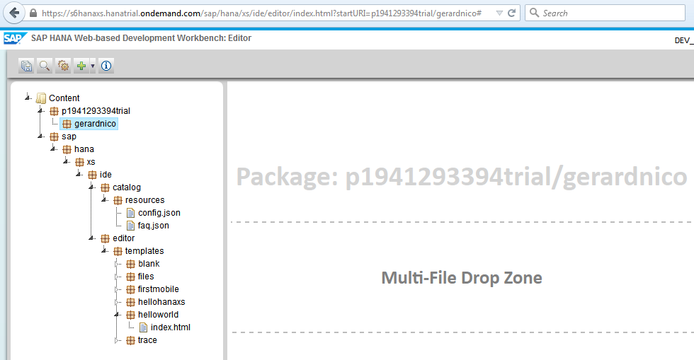 Sap Hana Workbench Web Based