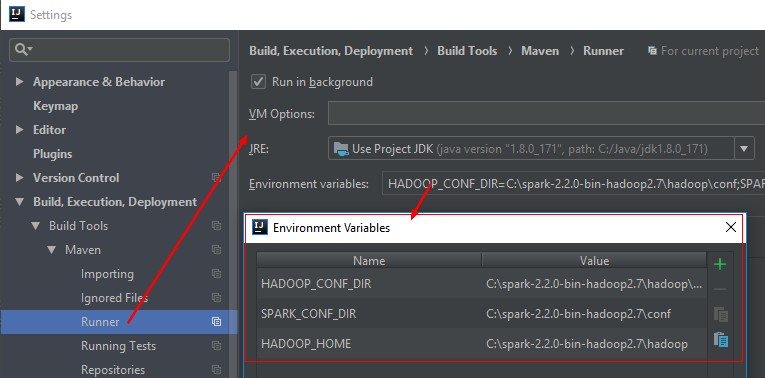 Idea Maven Runner Spark
