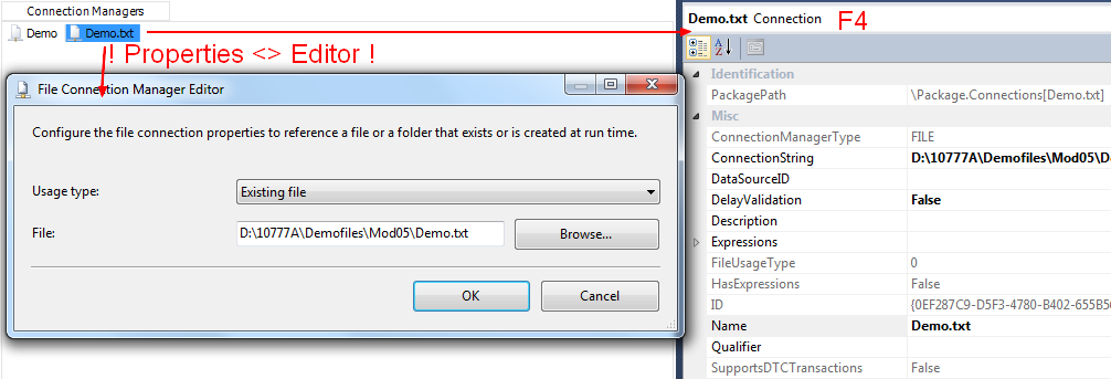 Ssis Connection Properties Editor