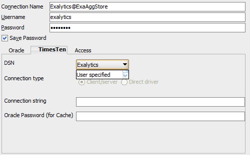 Sqldeveloper Connection Timesten