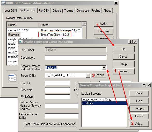 Timesten Dsn Client Windows