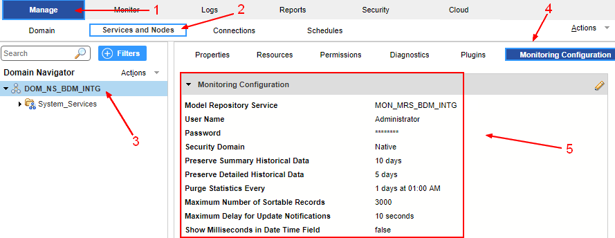 Bds Domain Monitoring Configuration