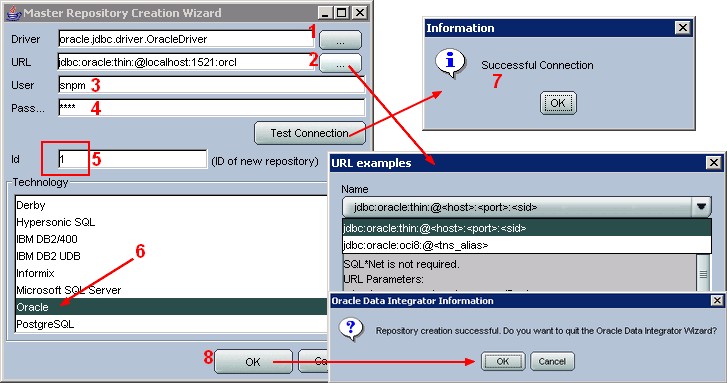 Odi Create Master Repository Wizard