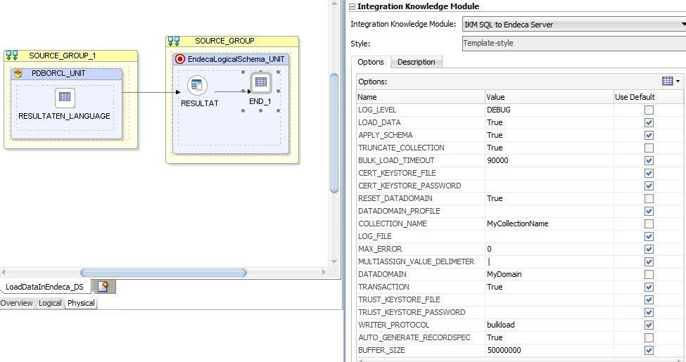 Odi Endeca Mapping Physical Target Properties