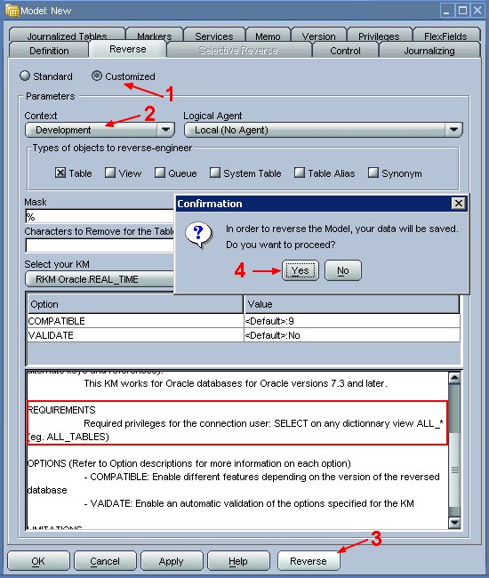 Odi Reverse Oracle Customized