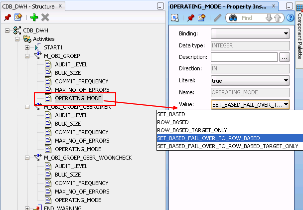 Owb Operating Mode Workflow