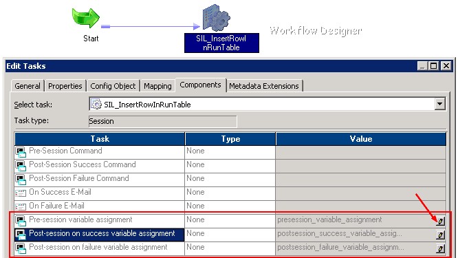 Powercenter Pre Session Variable Assignment
