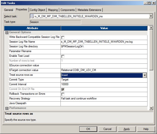 Powercenter Task Attribute