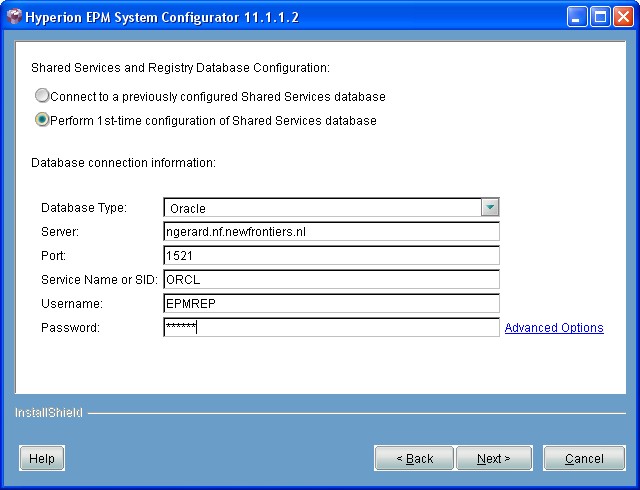Hyperion Epm System Configurator Database Registry
