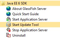 Glassfish Windows Menu