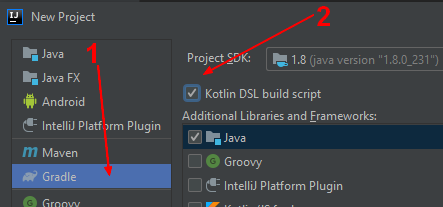 Idea Create Gradle Project