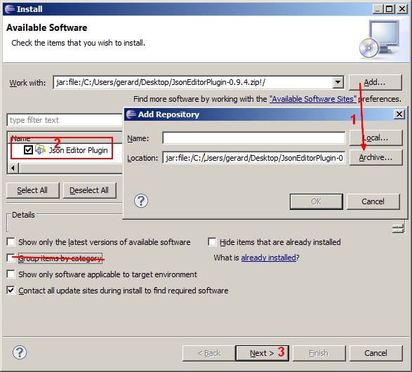 Eclipse Installa New Software