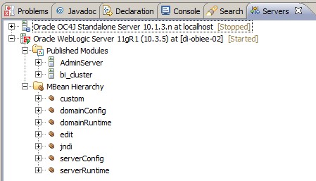 Eclipse Server Weblogic Server
