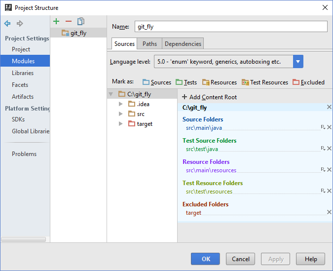 Idea Module Configuration