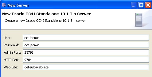 Oc4jstandaloneconfig