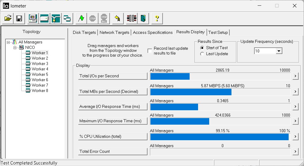 Iometer Result Old Pc